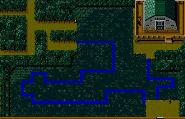 Metal Gear 2: Solid Snake Swamp Map Map for MSX by WilHiteNinja